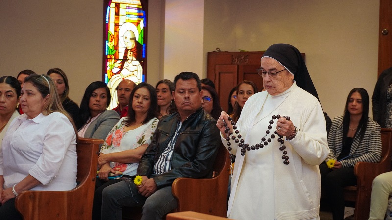 Por medio de una eucaristía la Comunidad Universitaria de la UCM conmemoro la fecha de nacimiento de la Marie Poussepin, fundadora de la Congregación de Las Hermanas de la Caridad Dominicas de La Presentación.