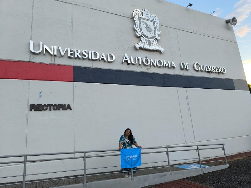 La profesora del programa de bacteriología de la UCM, Beatriz Elena Padilla, realizó una movilidad saliente a la Universidad Autónoma de Guerrero en México